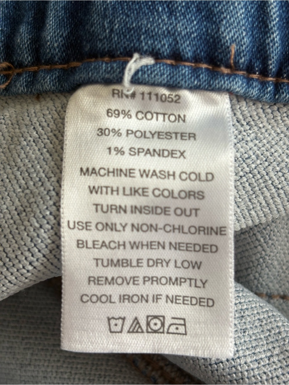 Berkley Jensen Women's Sz M pull on Drawstring Jogger Jeans patch pockets - Picture 8 of 9